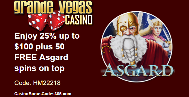 Grande Vegas Casino Bonus Codes 2018
