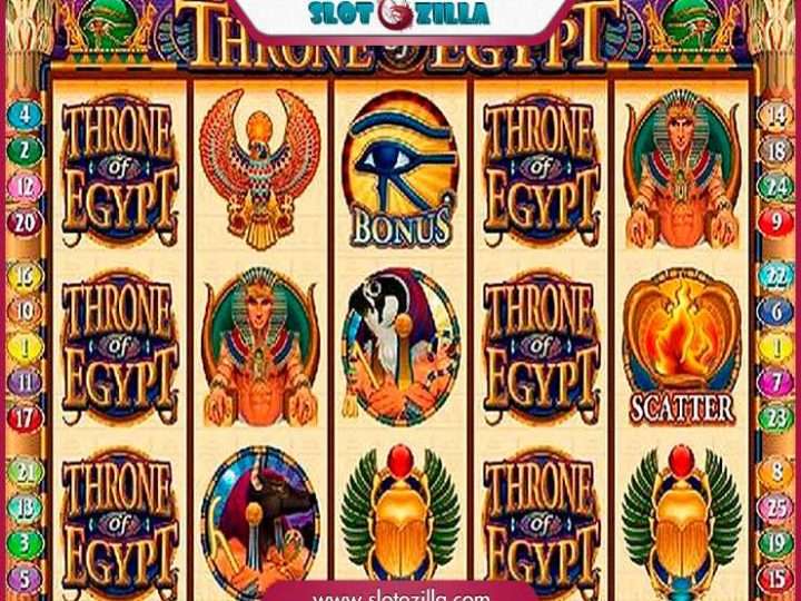 Throne of egypt slot machine wins